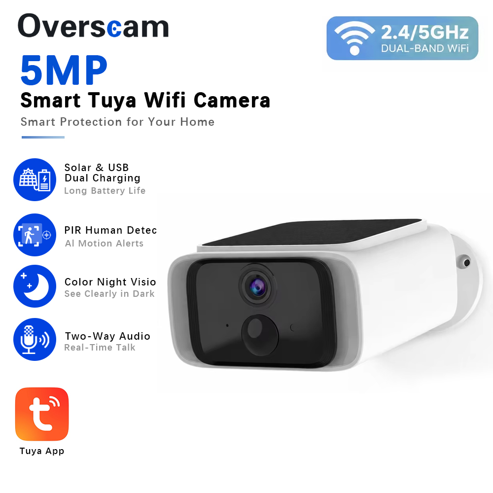 Home Security Group - Tuya 5MP Solar Security Camera Wireless