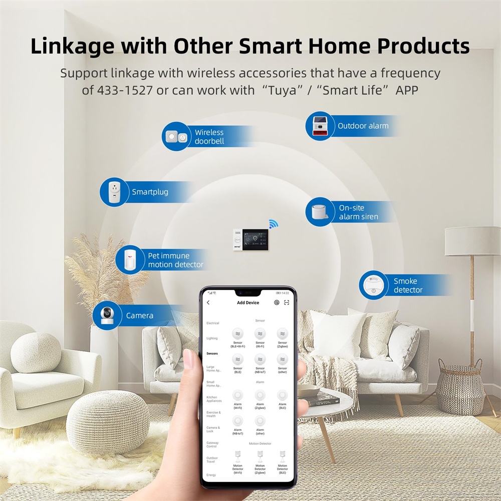 2.4G WIFI Smart GSM Alarm Syst - Home Security System Installation recension och pris