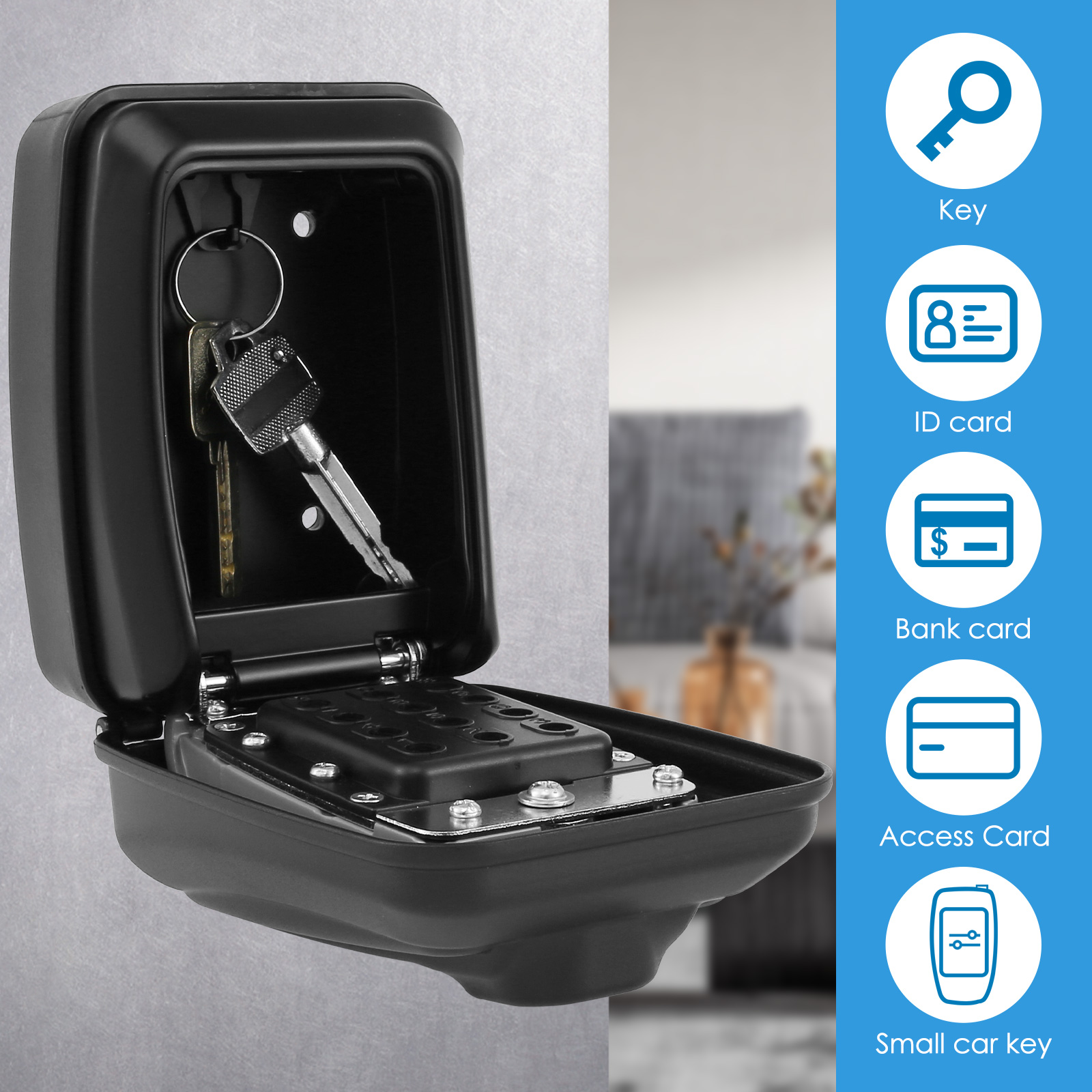 Key Lock Box Wall-Mount Secret - Home Security Group recension och pris
