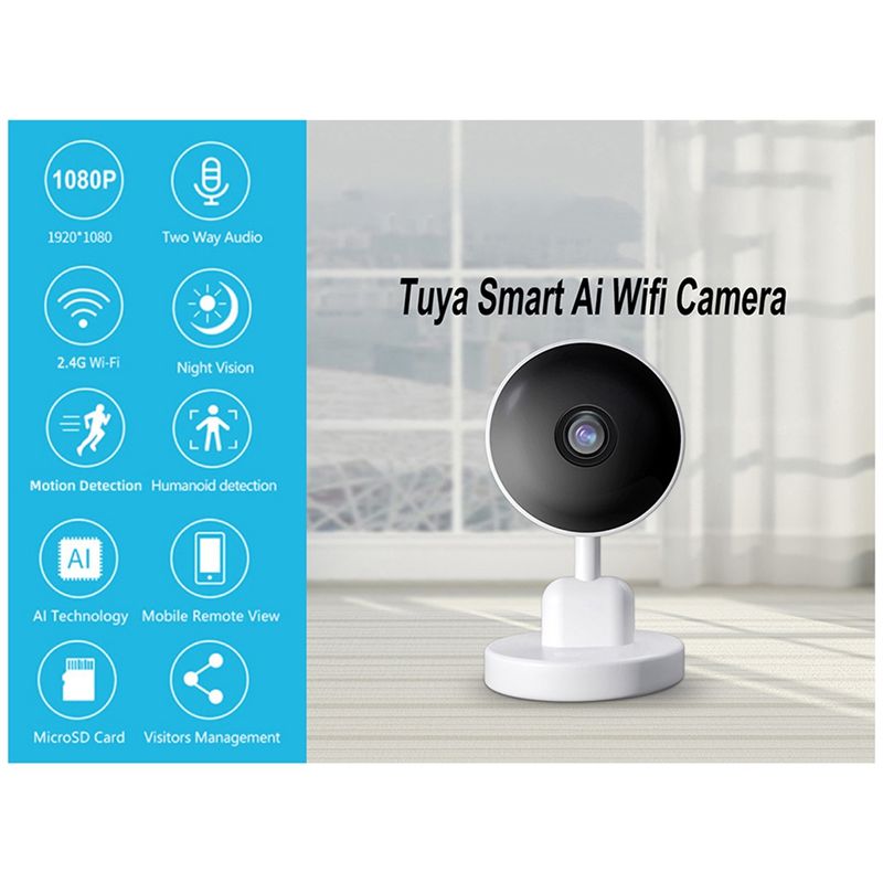 Essential Indoor Wifi Tuya Cam - Home Security And Cctv recension och pris