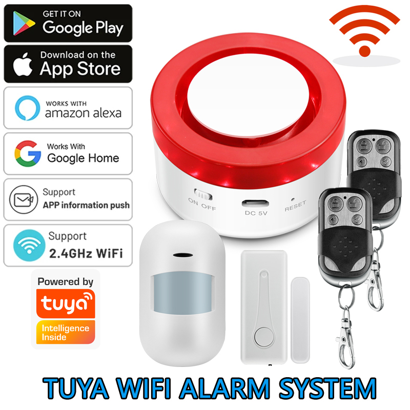 WiFi Tuya Home Alarm System 12 - Home Security System Installation recension och pris