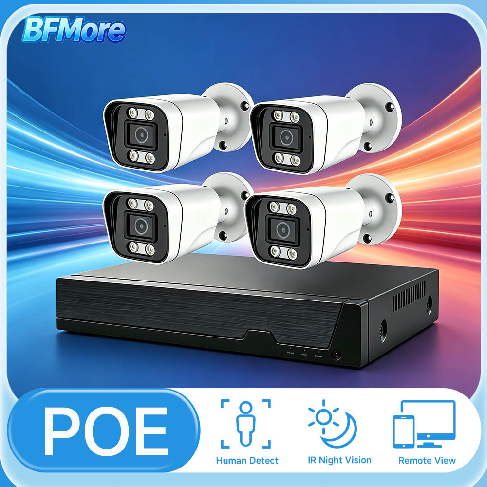 BFMore 8MP 4K Ai Human Detecti - Home Security Video Recording Systems recension och pris