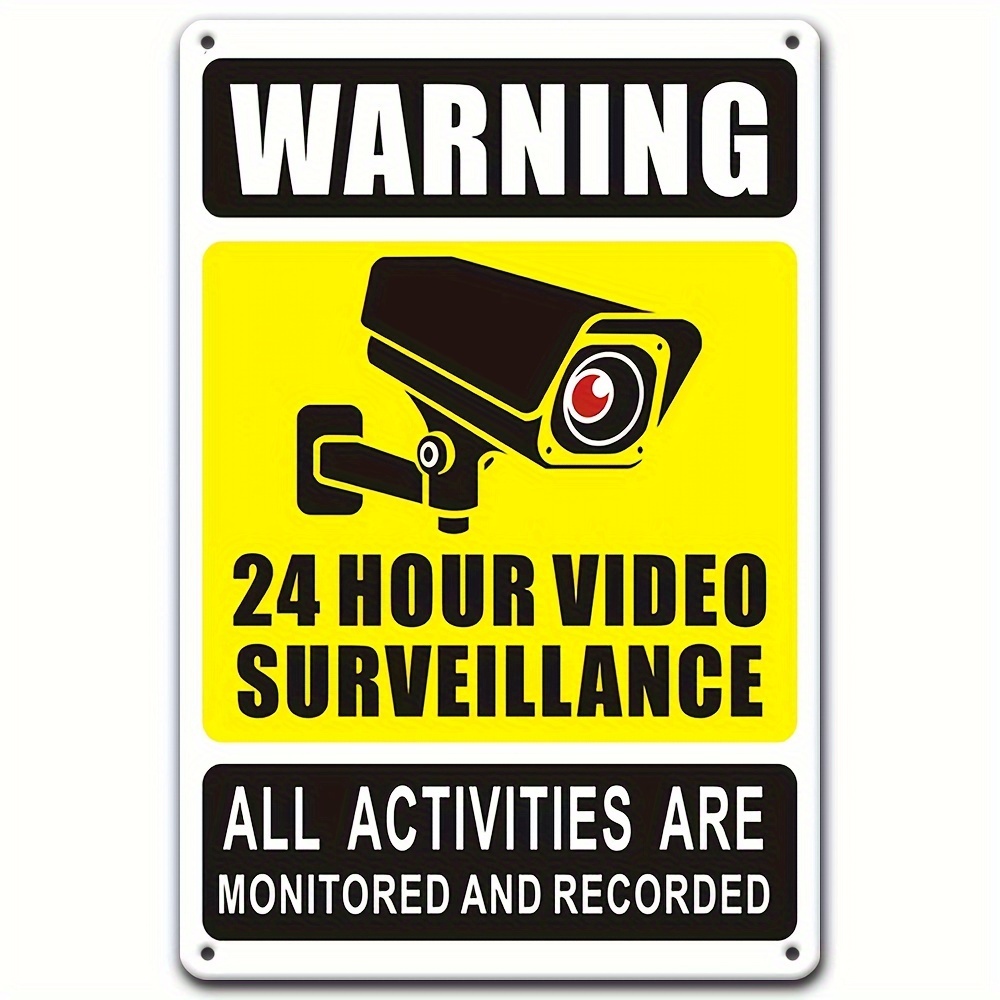 24/7 Video Surveillance Warnin - Home Security Group recension och pris