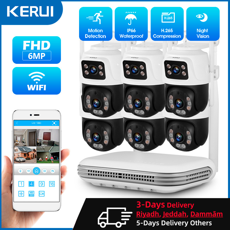 KERUI Waterproof 6MP HD Wirele - Home Security And Cctv recension och pris