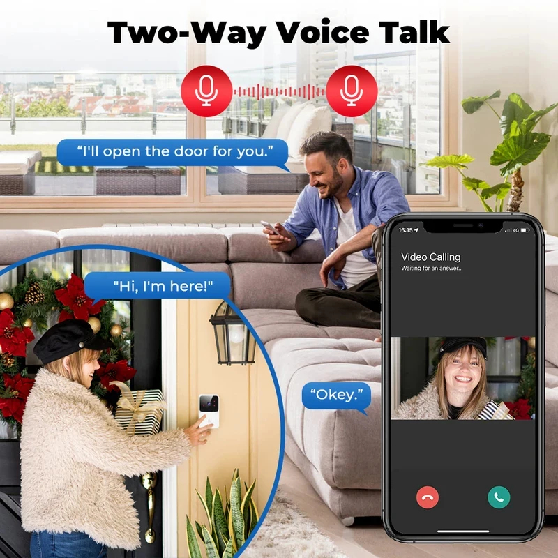 Smart Home WiFi Video Doorbell - Home Security System Installation recension och pris