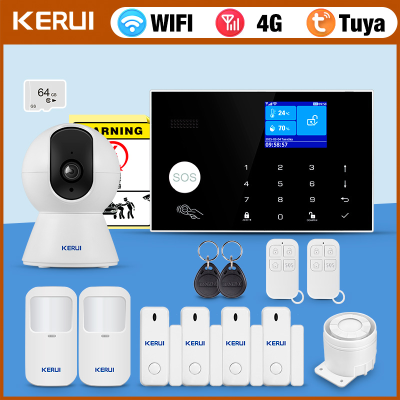 KERUI 4G Alarm System with Wir - Home Security Zones recension och pris
