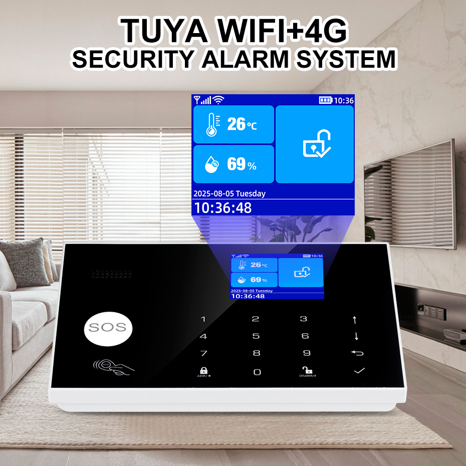 KERUI 4G Alarm System with Wir - Home Security Zones recension och pris