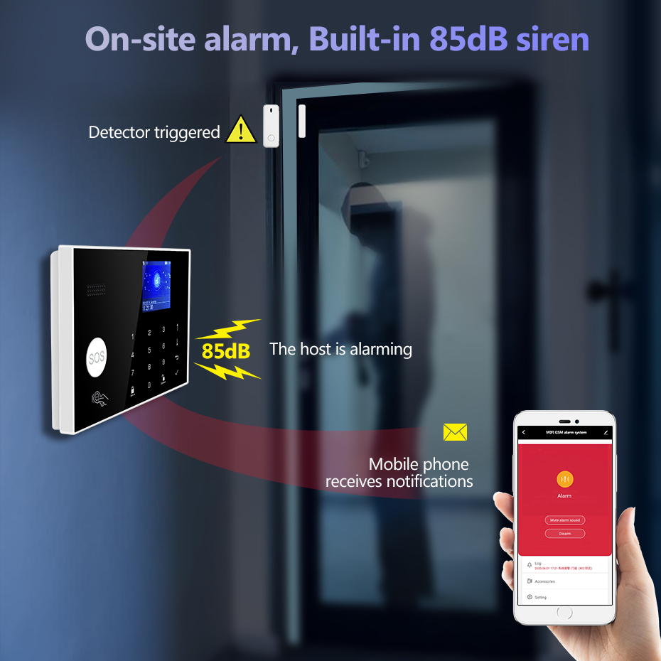 KERUI 4G Alarm System with Wir - Home Security Zones recension och pris