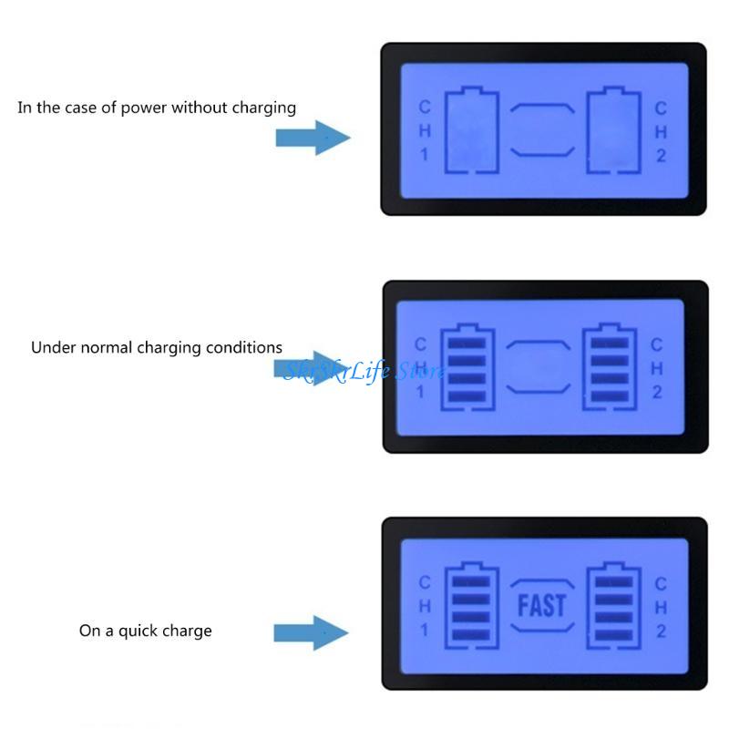 E65E LCD USB Double Battery Ch - Home Security Arlo recension och pris