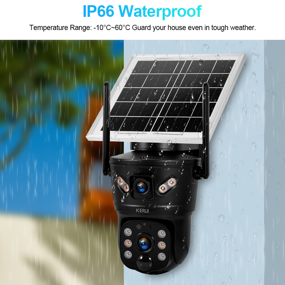 KERUI Outdoor 6MP Solar Camera - Home Security And Cctv recension och pris