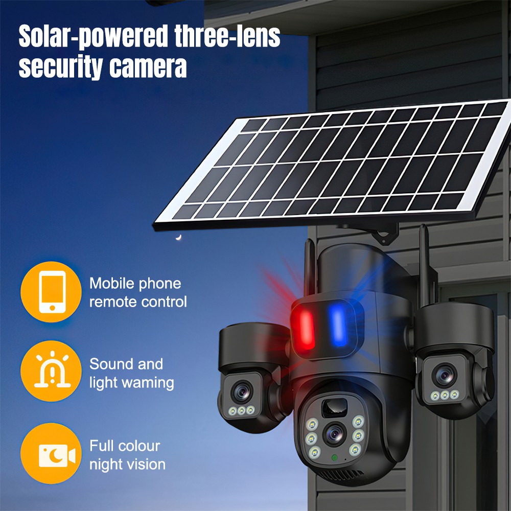 Solar WiFi PTZ Camera Outdoor  - Home Security And Cctv recension och pris