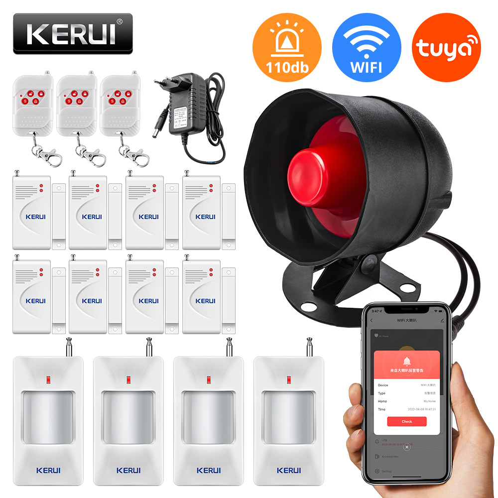 KERUI Tuya WIFI Loudly Speaker - Home Security System Installation recension och pris