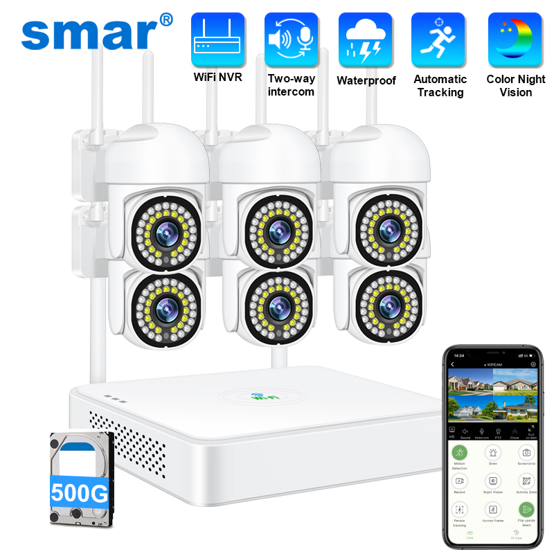 Smar 3MP Wireless CCTV Securit - Home Security And Cctv recension och pris