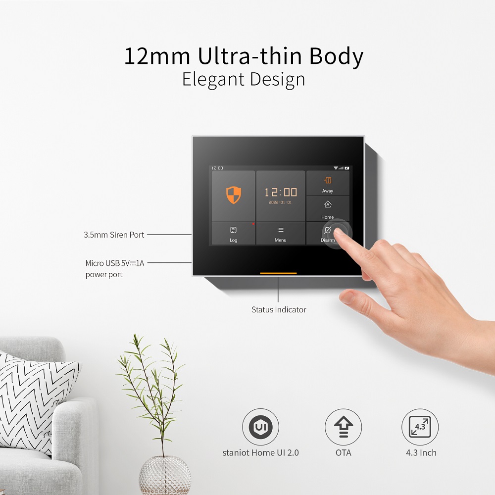 Staniot 433MHz Wireless Wifi 4 - Home Security System Installation recension och pris