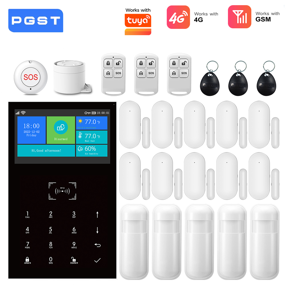 4G GSM WiFi Alarm System Work  - Home Security System Installation recension och pris