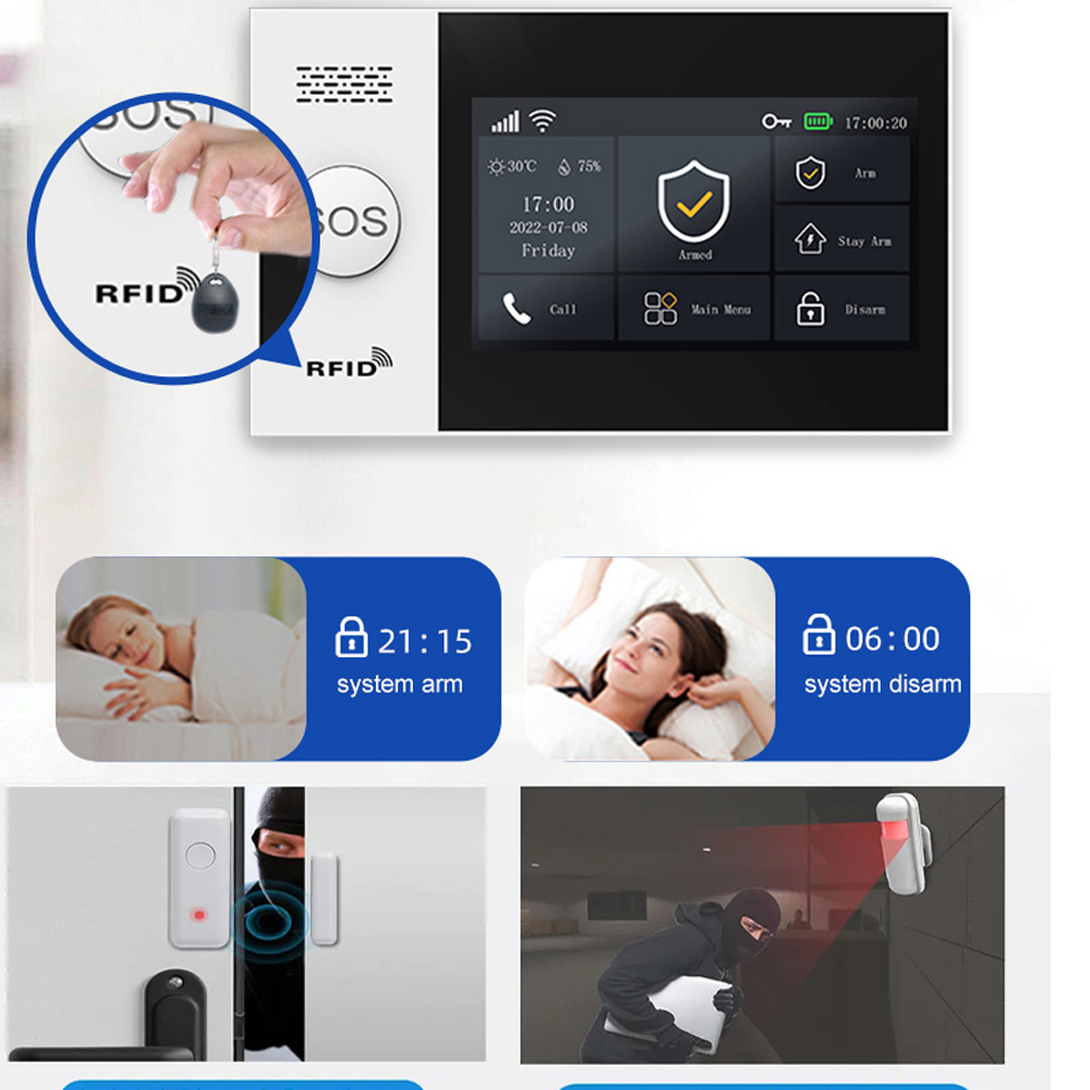 PGST 4G Tuya Smart Home Alarm  - Home Security System Installation recension och pris